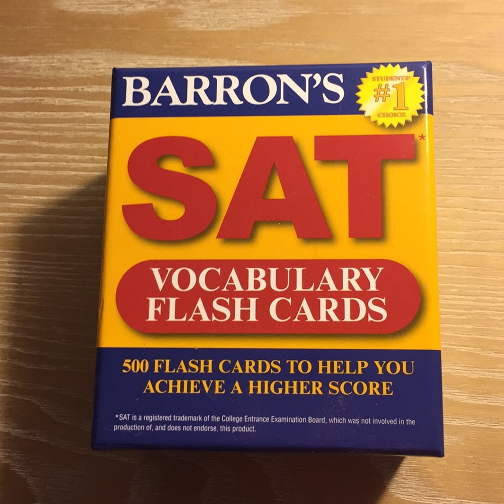 500 SAT VOCABULARY FLASH CARDS from Barron